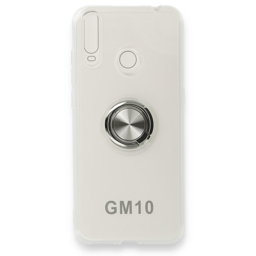  General Mobile GM 10 Kılıf Gros Yüzüklü Silikon - Gümüş