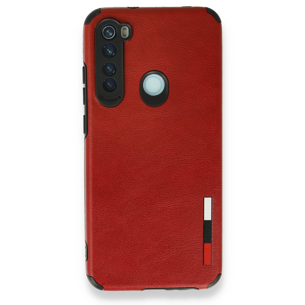 Redmi Note 8 Kılıf Loop Deri Silikon - Kırmızı