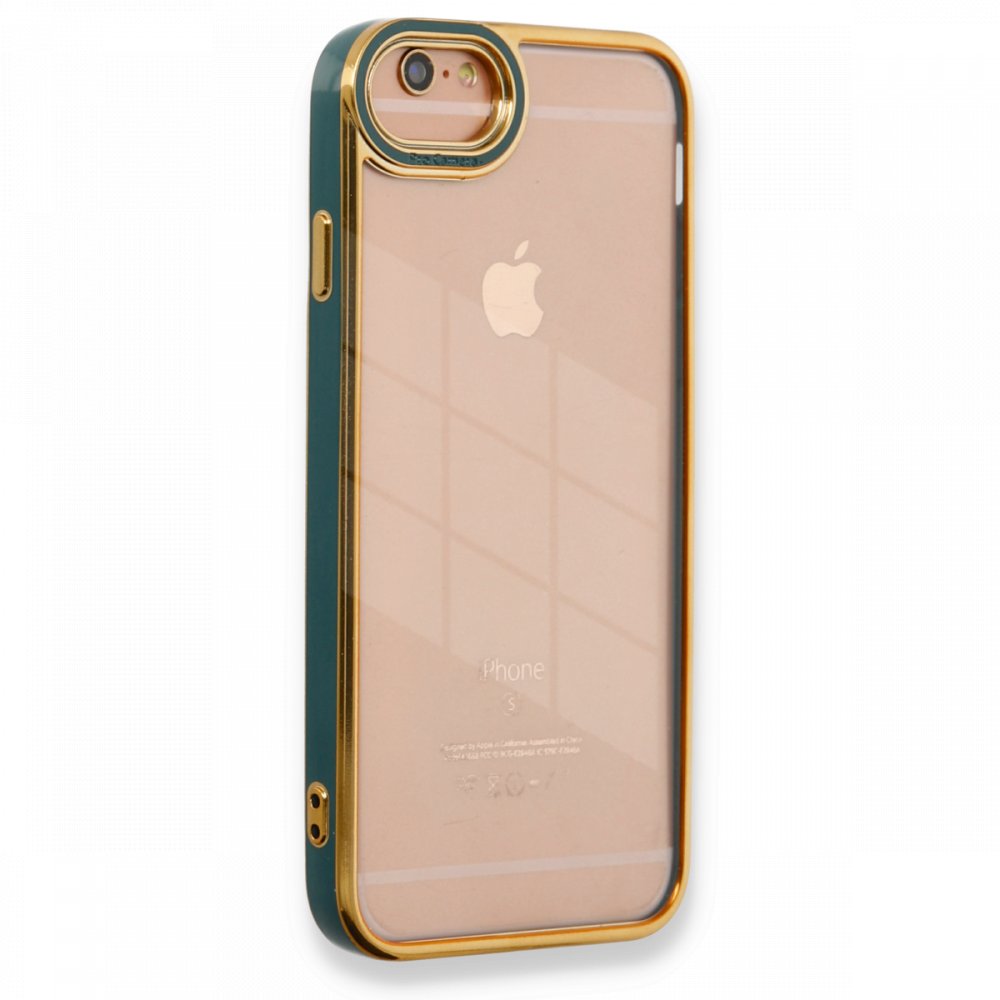  iPhone 6 Kılıf Liva Lens Silikon - Yeşil