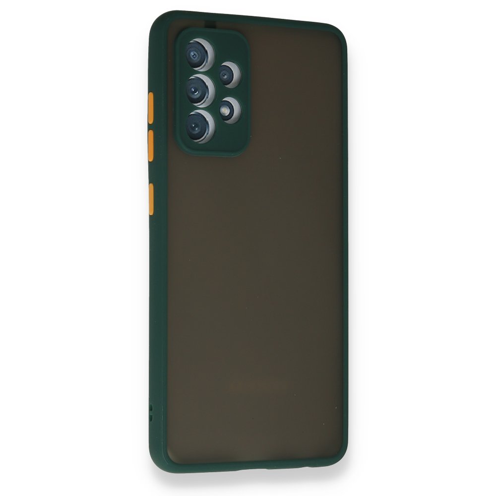  Samsung Galaxy A52S Kılıf Montreal Silikon Kapak - Koyu Yeşil