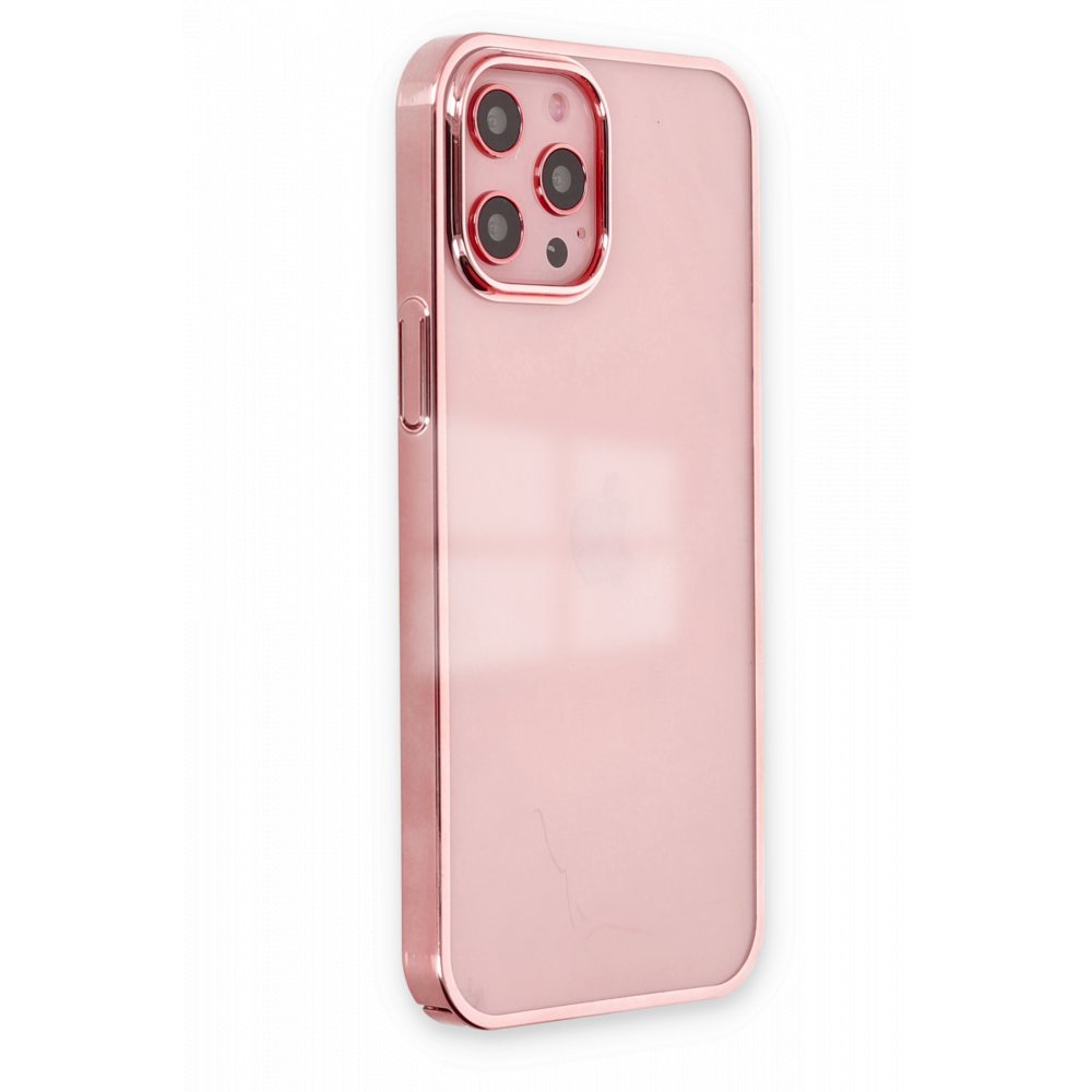  iPhone 12 Pro Max Kılıf Element Silikon - Pembe