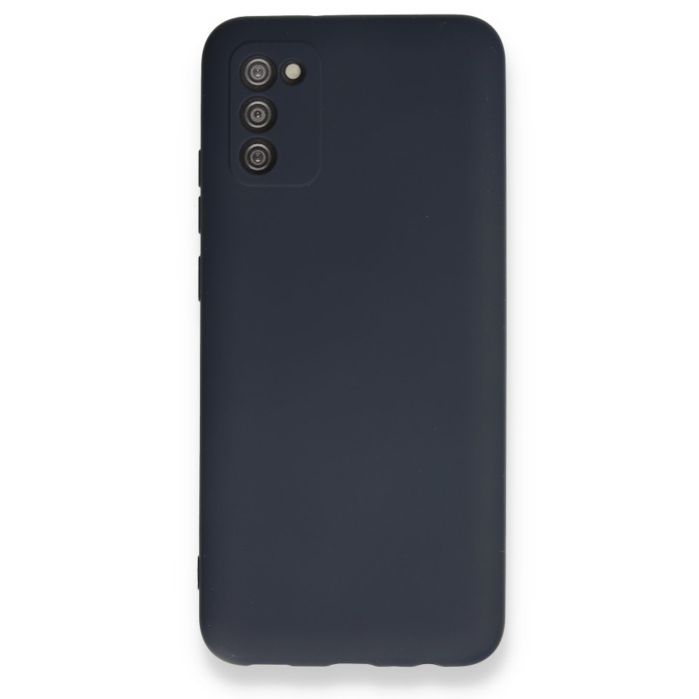  Samsung Galaxy A03S Kılıf Nano içi Kadife Silikon - Lacivert