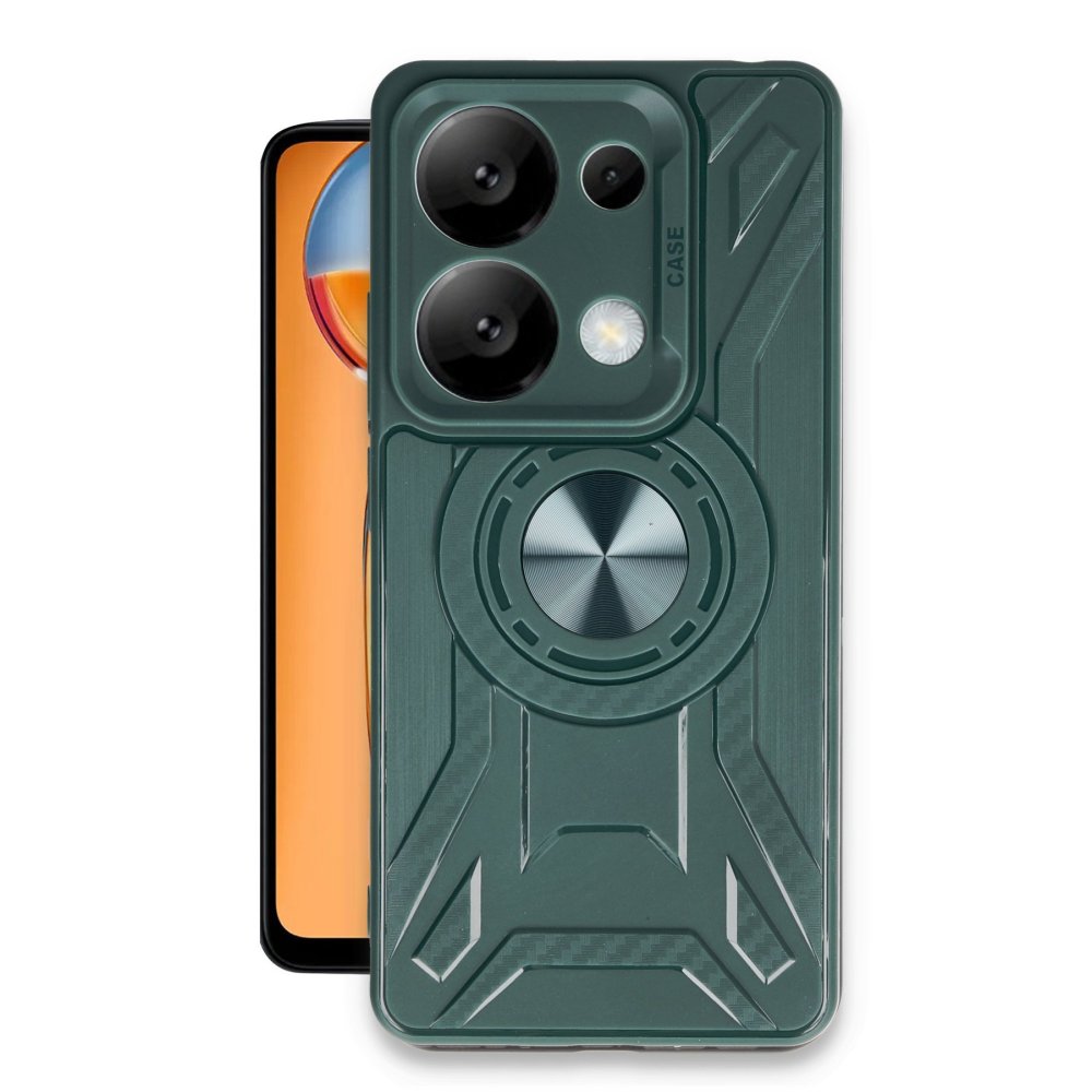 Redmi Note 13 4G Kılıf Lincoln Silikon - Koyu Yeşil