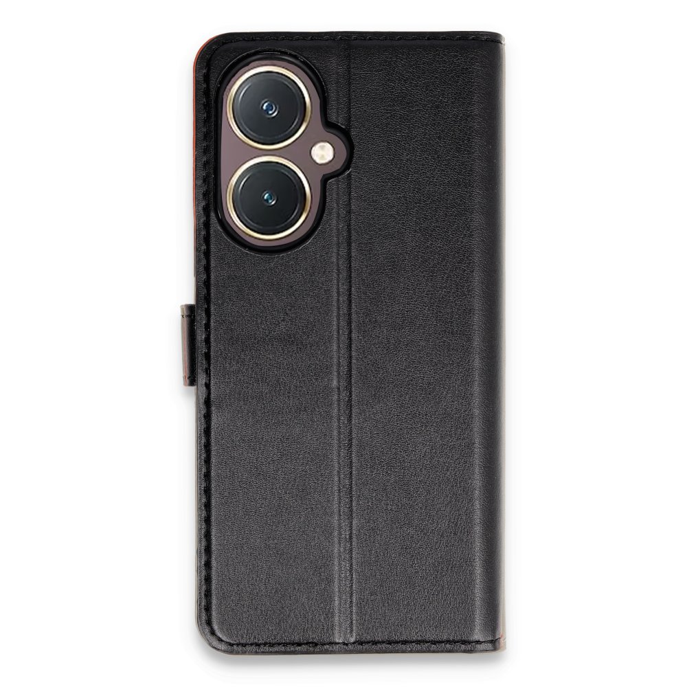  Vivo Y27 Kılıf Trend S Plus Kapaklı Kılıf - Siyah