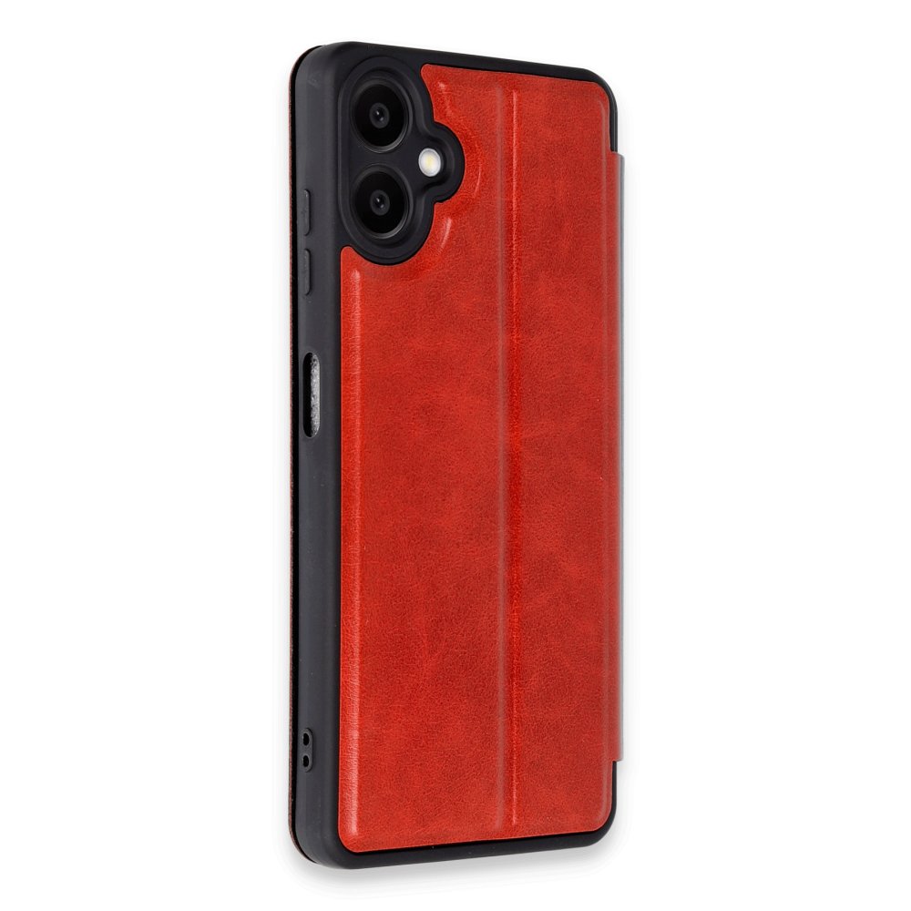  Samsung Galaxy A06 Kılıf Flip Cover - Kırmızı