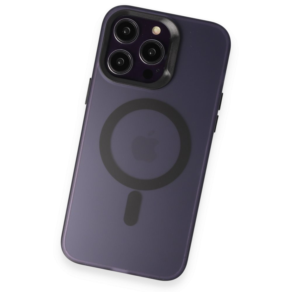 Joko iPhone 14 Pro Kılıf Mateks Magsafe Kapak - Derin Mor