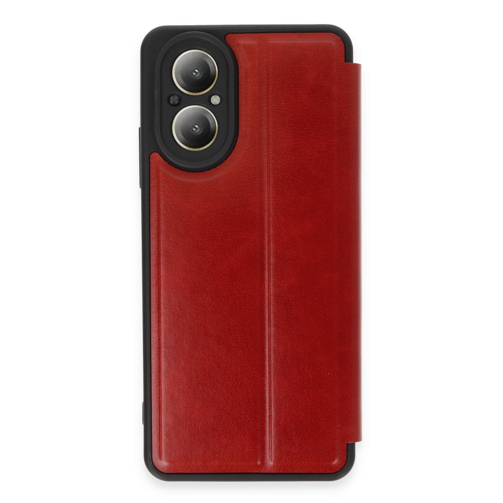 Realme 12 Lite Kılıf Flip Cover - Kırmızı  Realme 12 Lite Kılıf Flip Cover - Kırmızı