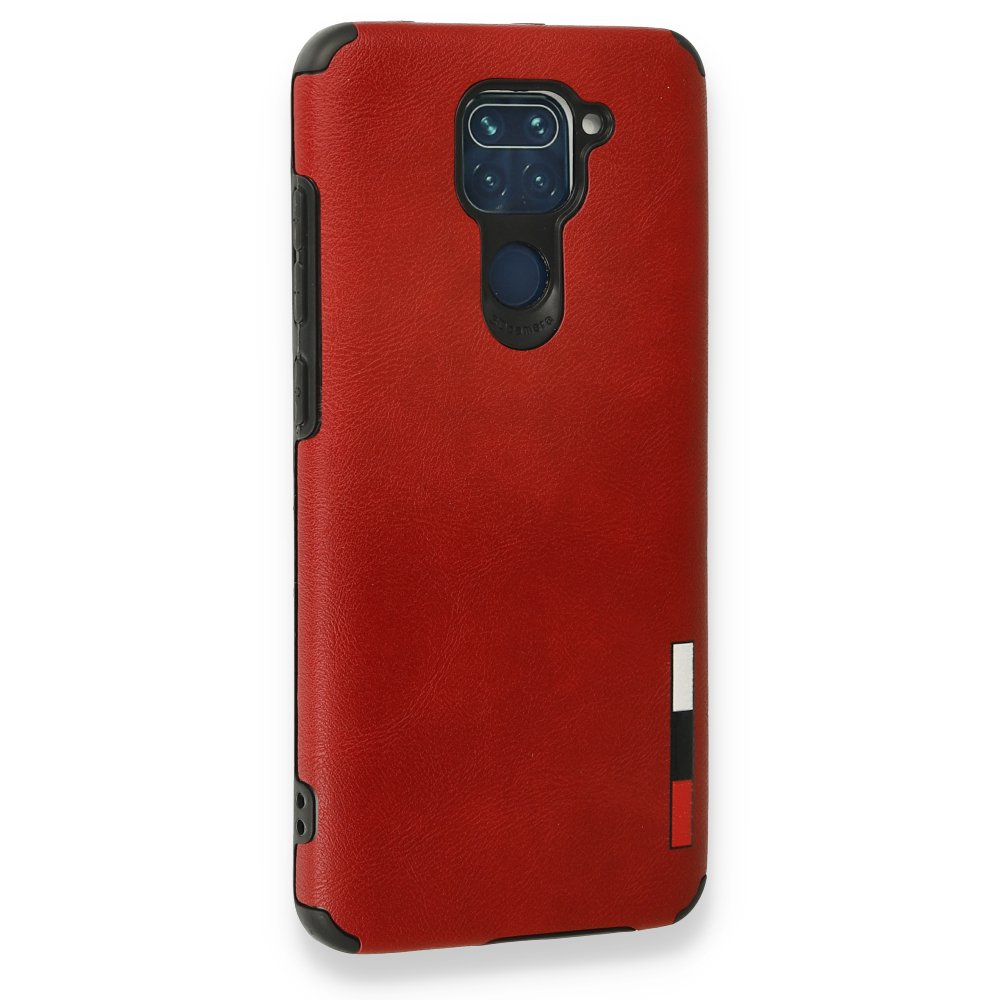 Redmi Note 9 Kılıf Loop Deri Silikon - Kırmızı Redmi Note 9 Kılıf Loop Deri Silikon - Kırmızı