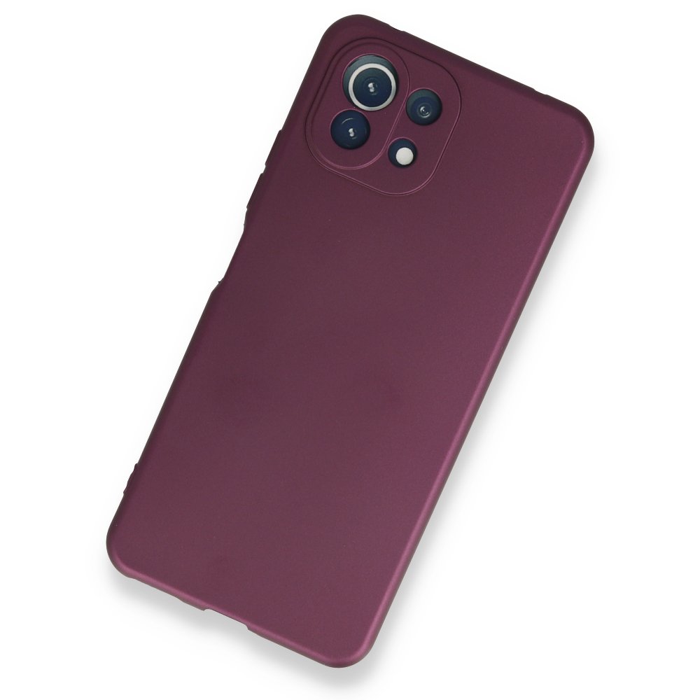 Xiaomi Mİ 11 Lite Kılıf First Silikon - Mürdüm  Xiaomi Mİ 11 Lite Kılıf First Silikon - Mürdüm