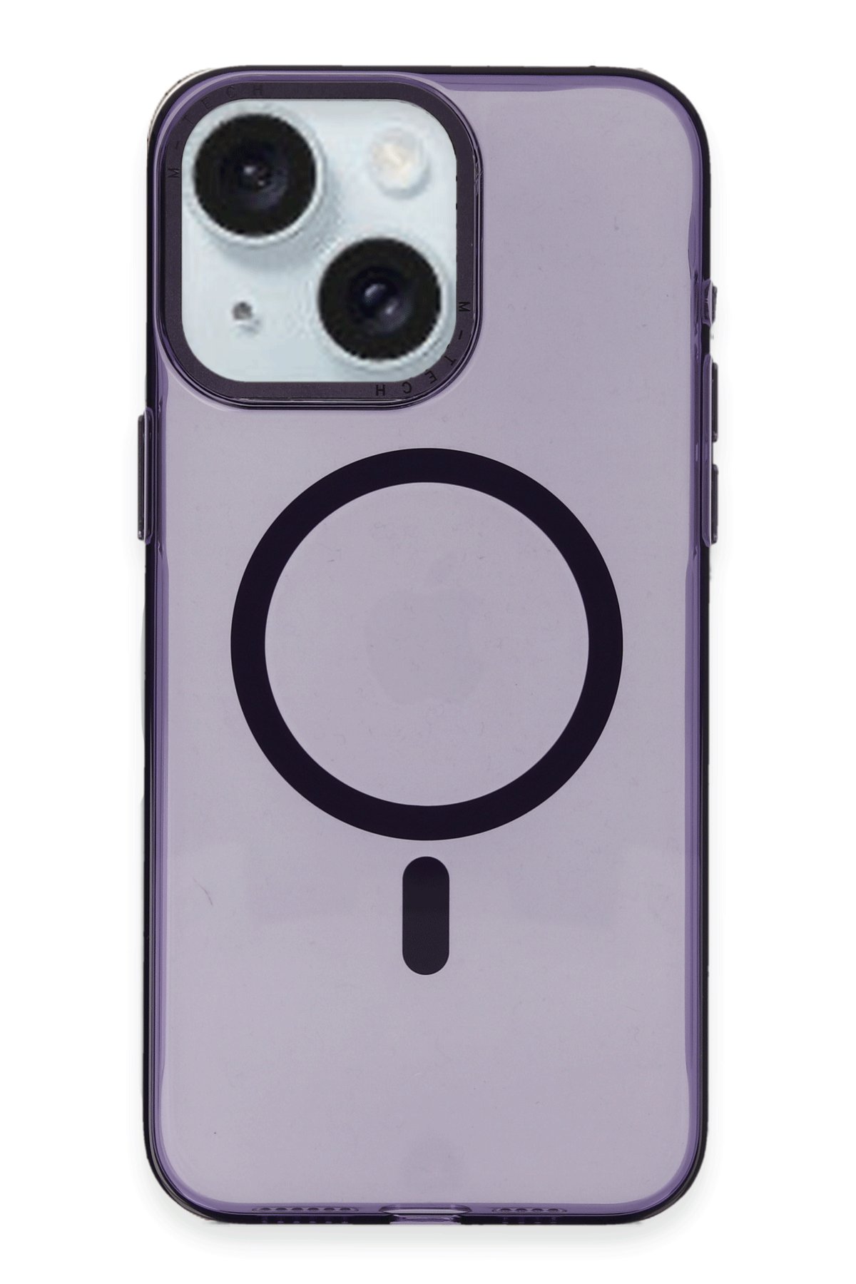  iPhone 15 Kılıf Anka PC Magneticsafe Sert Metal Kapak - Mor