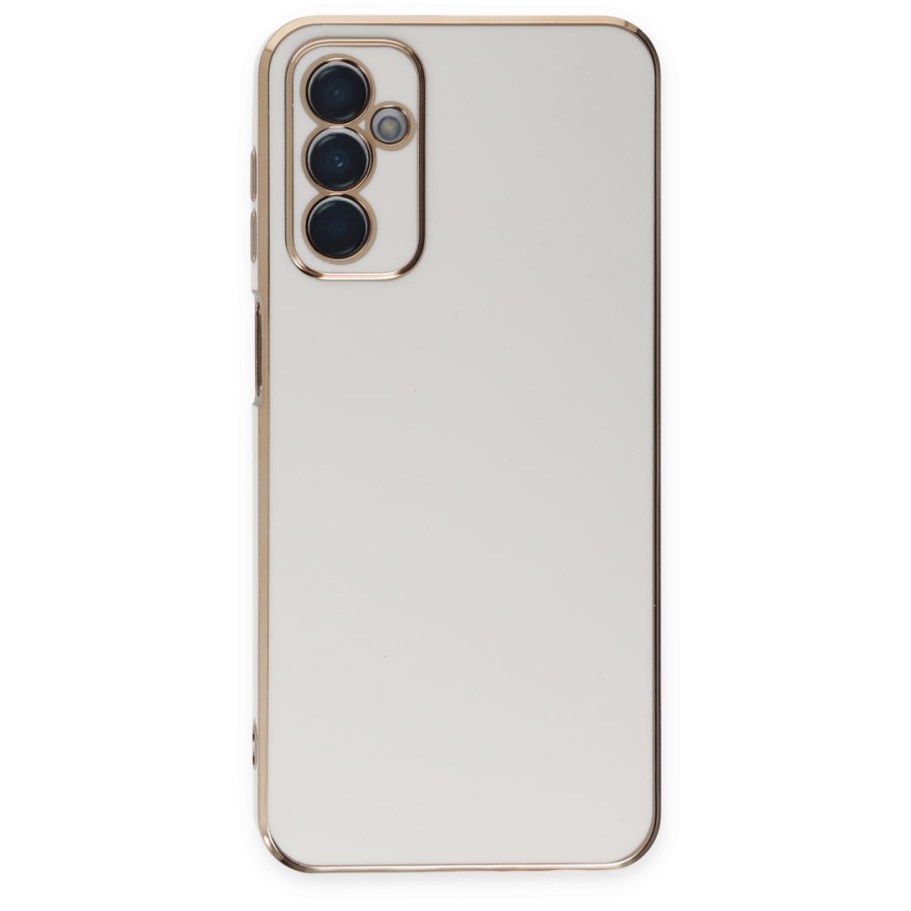  Samsung Galaxy M23 Kılıf Volet Silikon - Beyaz