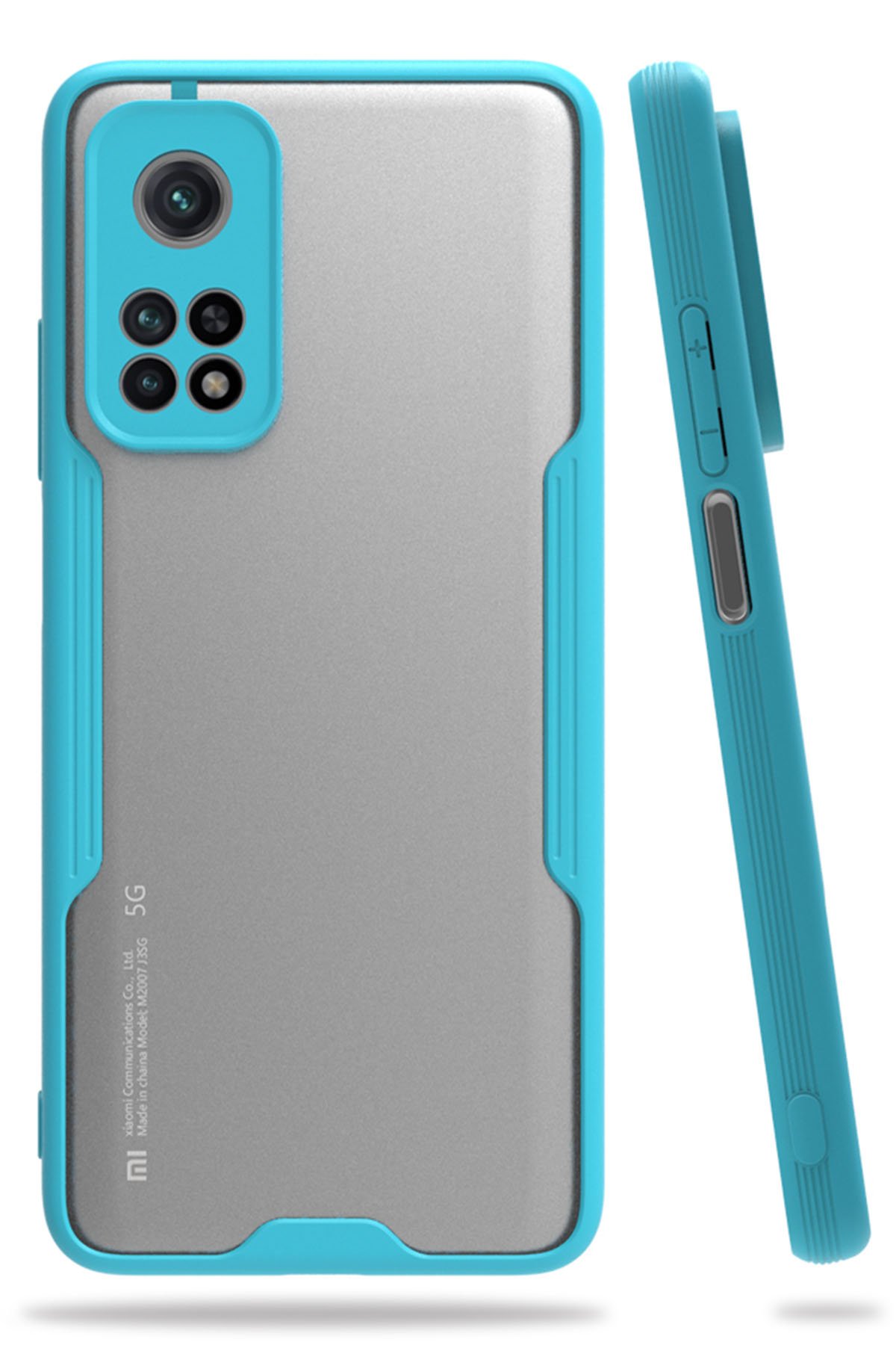  Xiaomi Mi 10T Kılıf Platin Silikon - Mavi