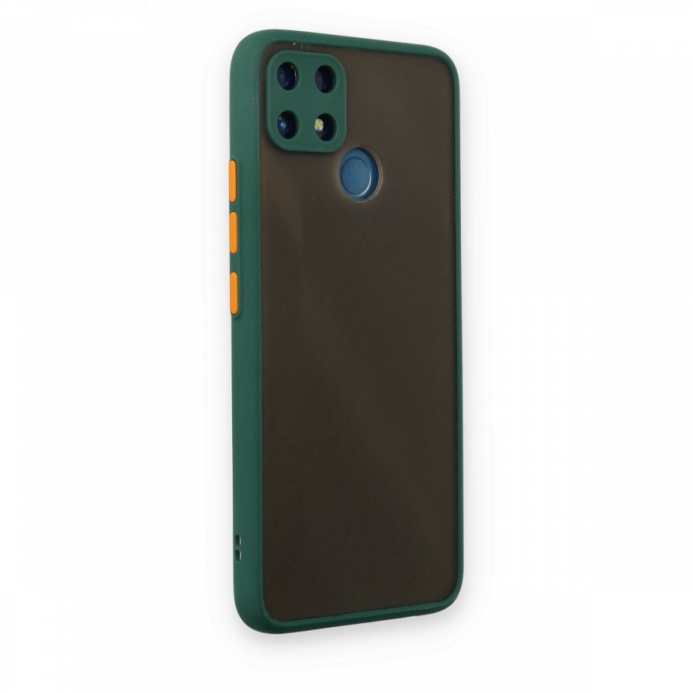 Realme C25 Kılıf Montreal Silikon Kapak - Yeşil Realme C25 Kılıf Montreal Silikon Kapak - Yeşil