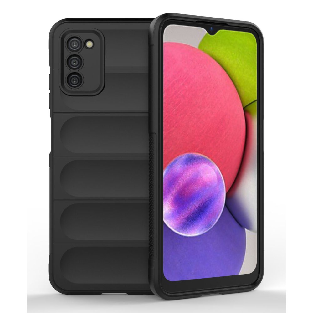  Samsung Galaxy A03S Kılıf Optimum Silikon - Siyah