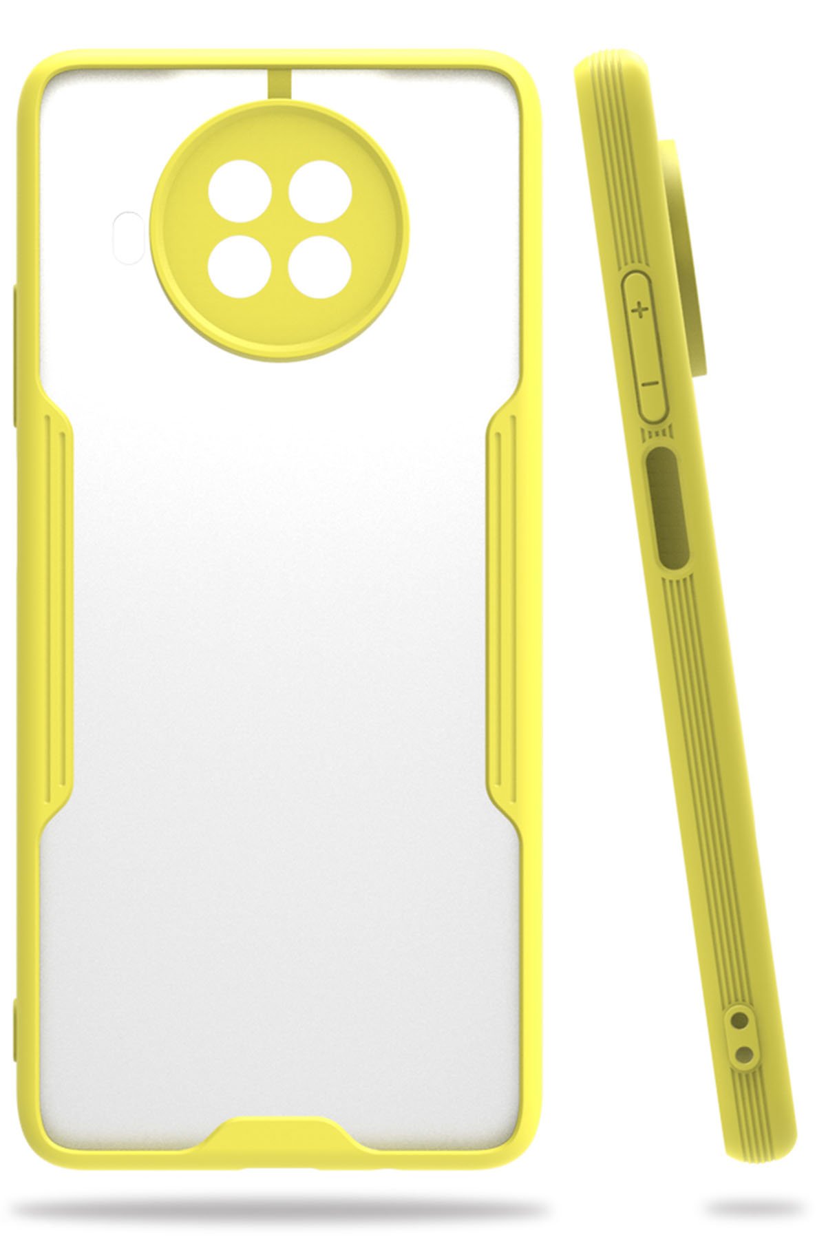 Xiaomi Mi 10T Lite Kılıf Platin Silikon - Sarı  Xiaomi Mi 10T Lite Kılıf Platin Silikon - Sarı
