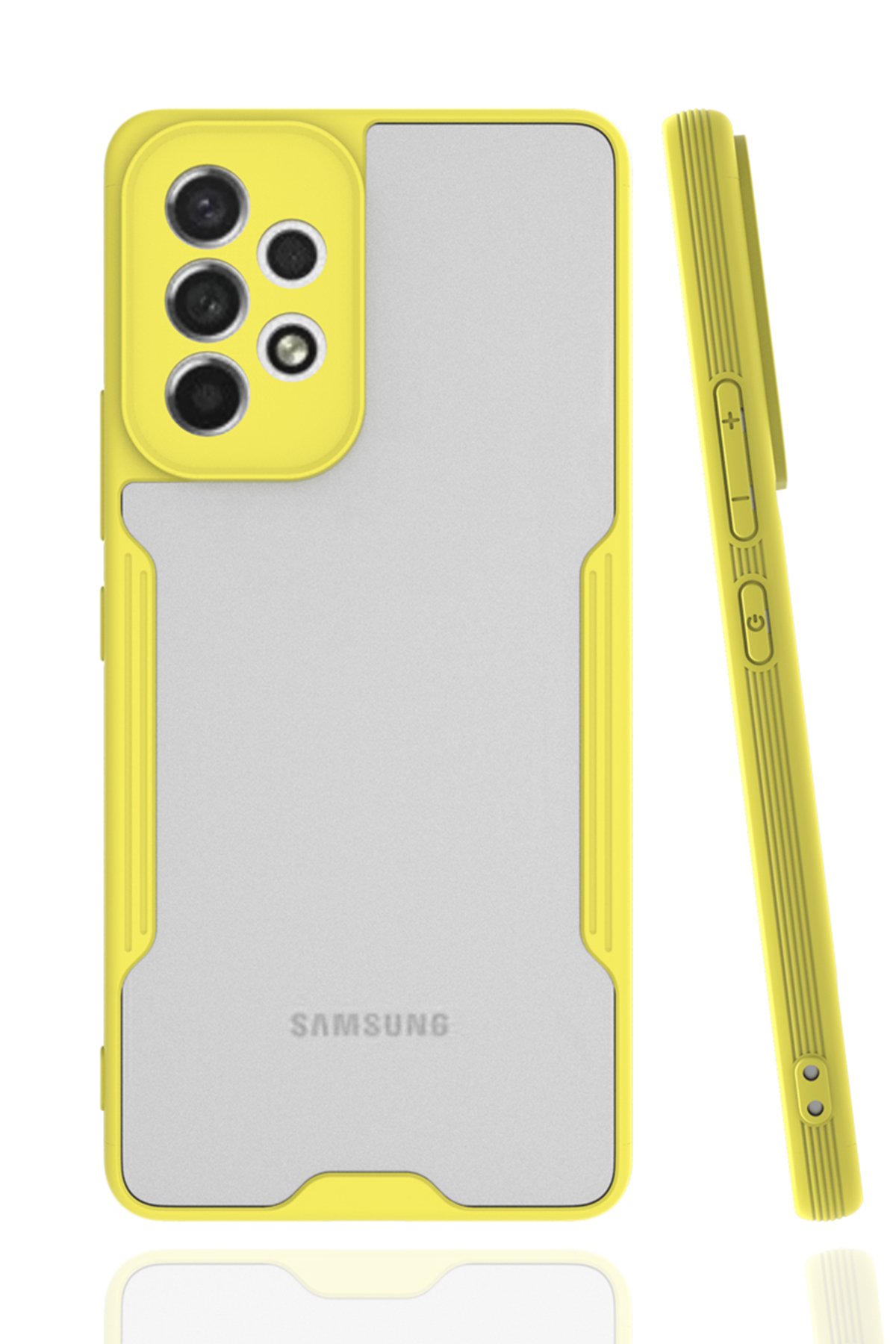  Samsung Galaxy A53 5G Kılıf Platin Silikon - Sarı