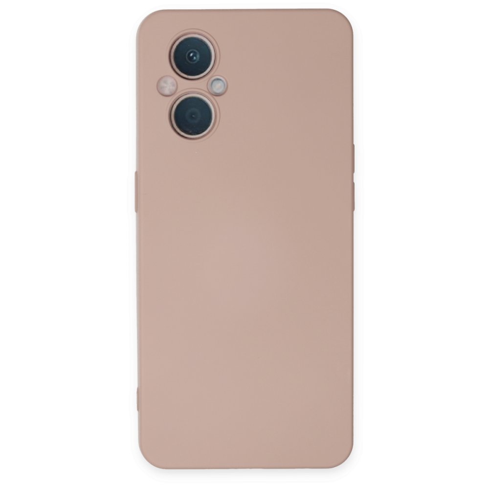  Oppo Reno 8 Lite Kılıf Nano içi Kadife Silikon - Pudra
