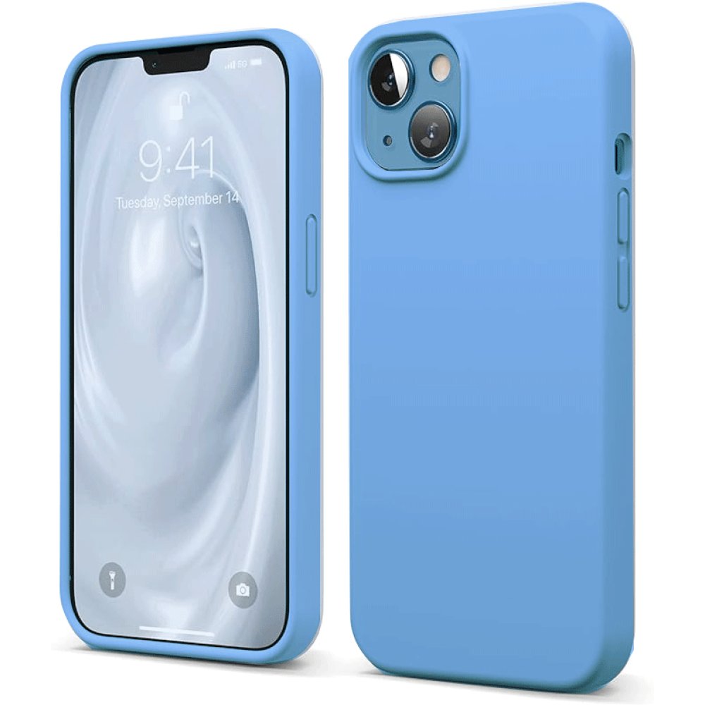  iPhone 13 Kılıf First Silikon - Mavi