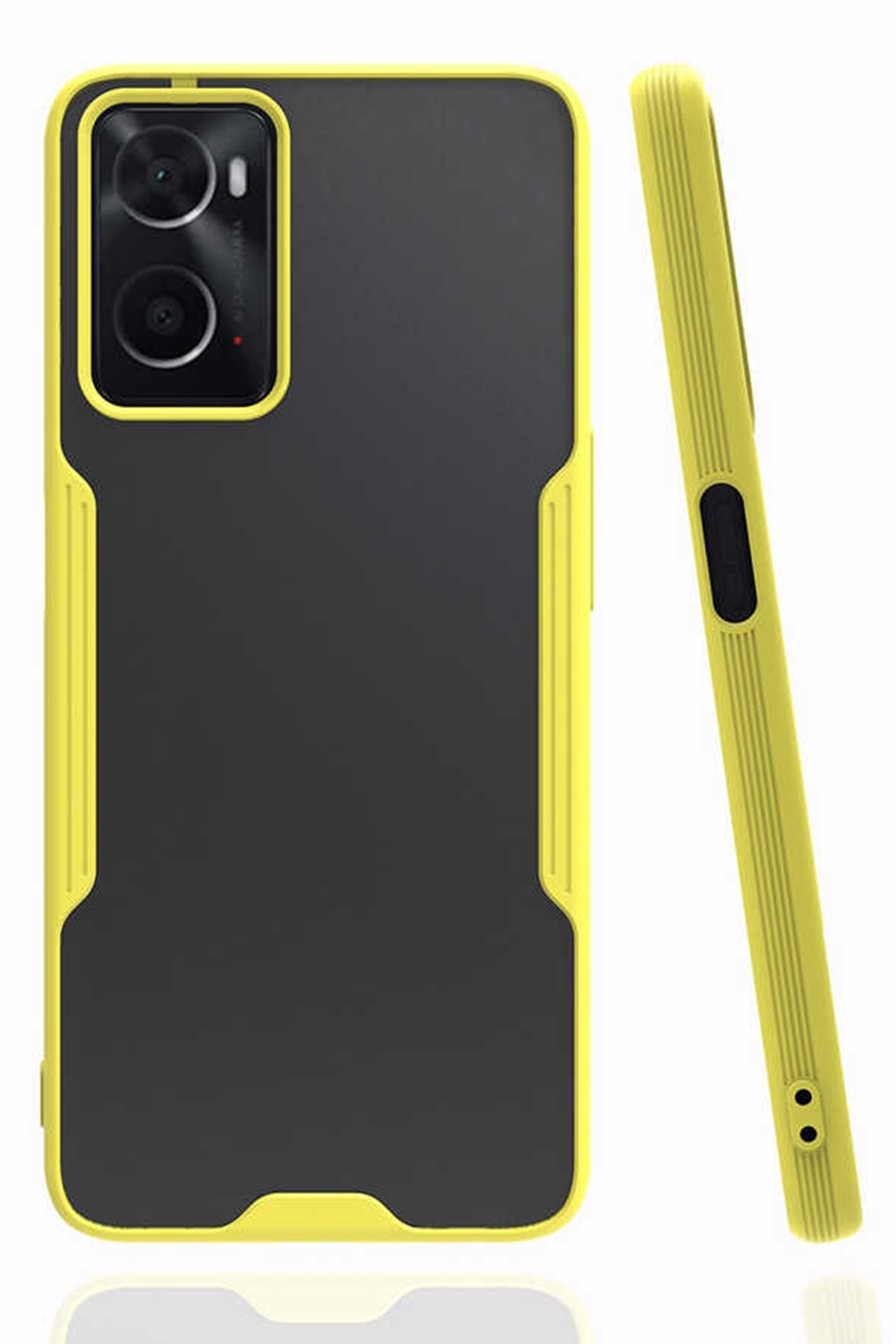 Oppo A96 Kılıf Platin Silikon - Sarı Oppo A96 Kılıf Platin Silikon - Sarı