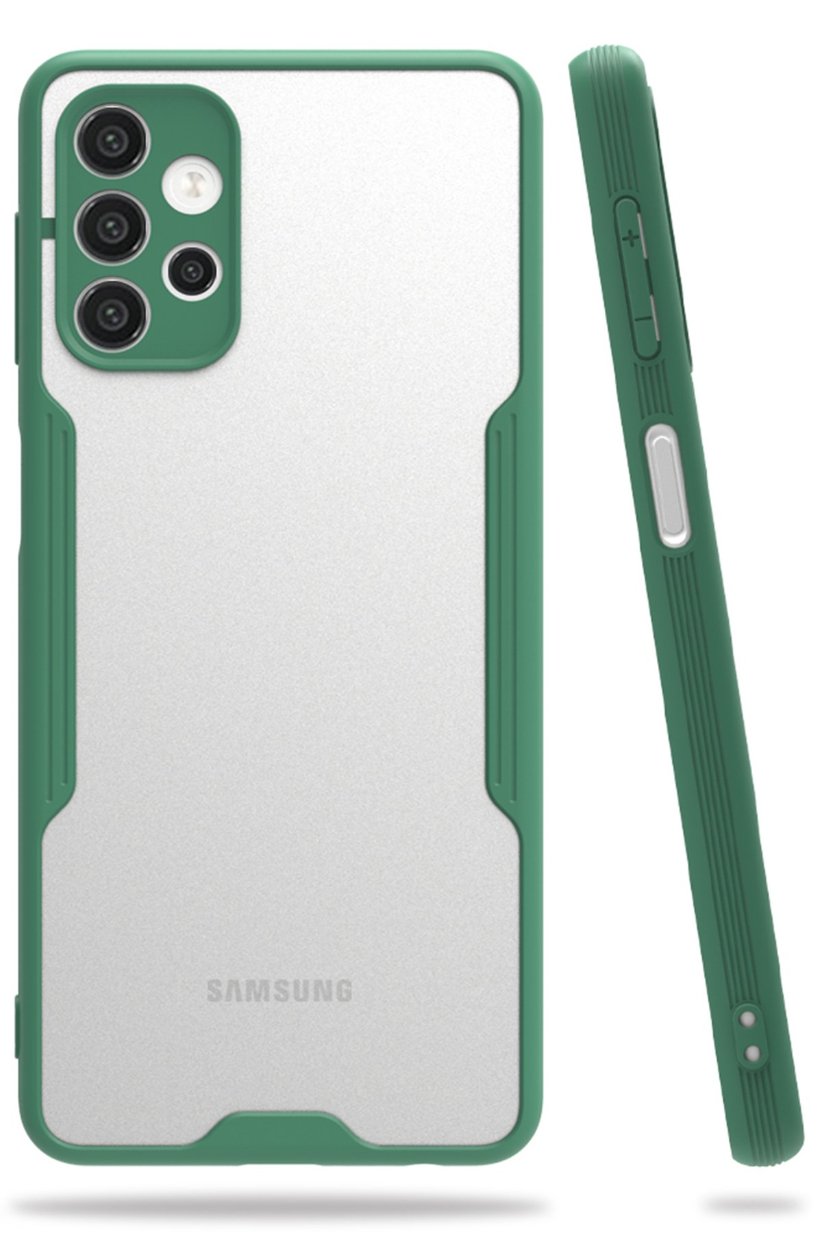  Samsung Galaxy A72 Kılıf Platin Silikon - Yeşil