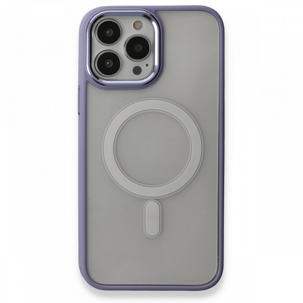  iPhone 13 Pro Max Kılıf Room Magneticsafe Silikon - Lila