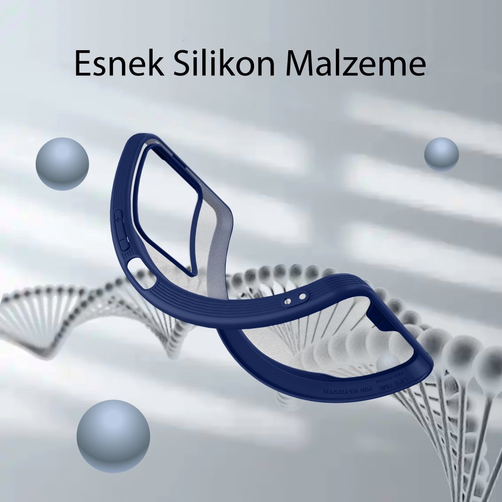 Vivo Y22S Kılıf Platin Silikon - Pembe Vivo Y22S Kılıf Platin Silikon - Pembe