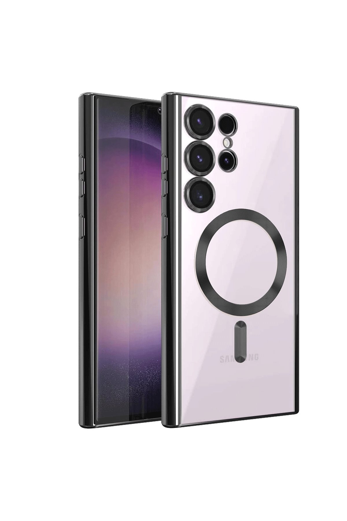  Samsung Galaxy S24 Ultra Kılıf Kross Magneticsafe Kapak - Siyah