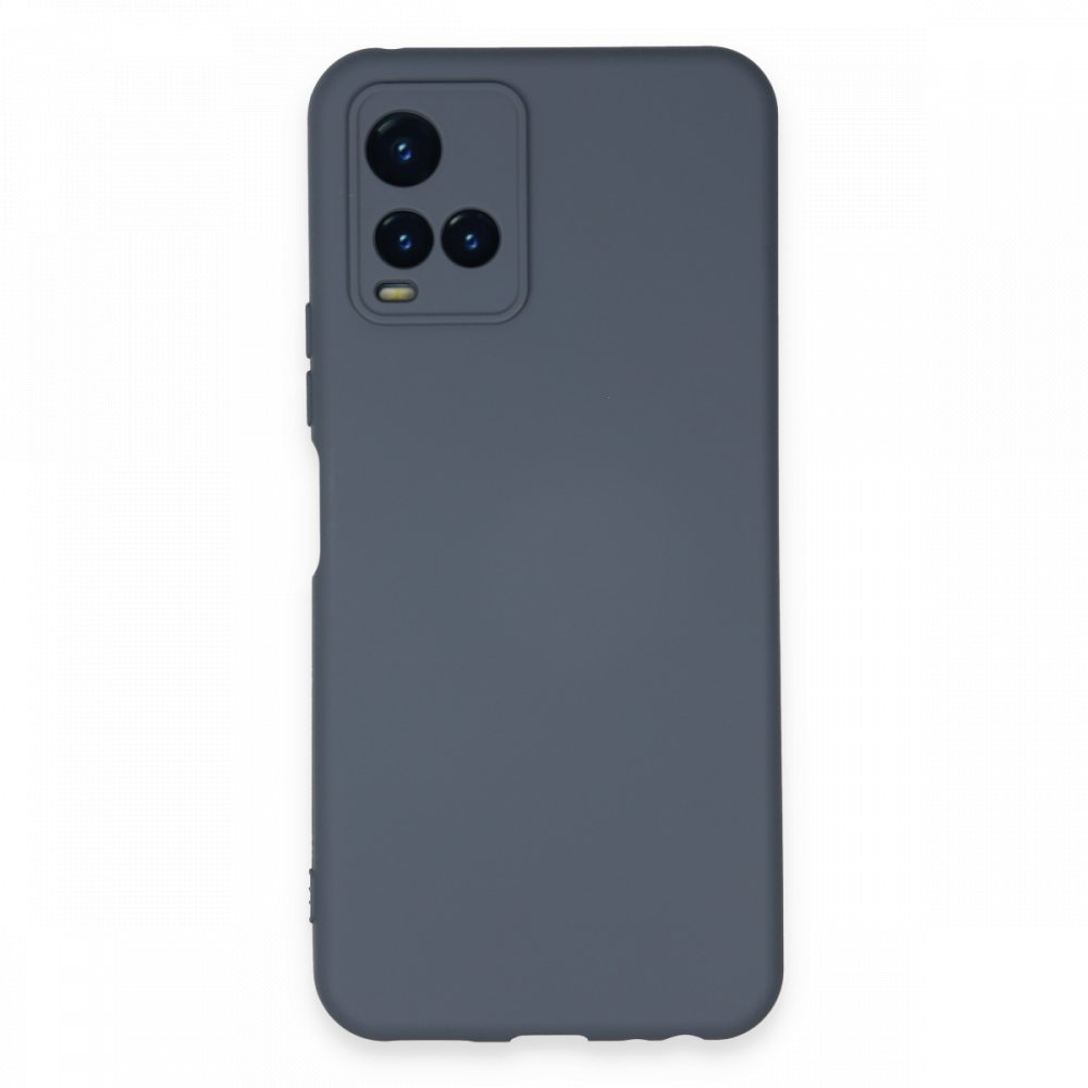  Vivo Y21 Kılıf Nano içi Kadife Silikon - Gri