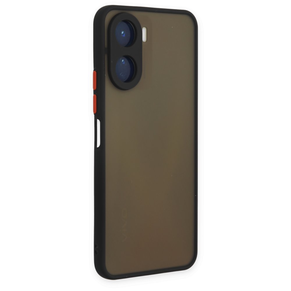 Vivo Y16 Kılıf Montreal Silikon Kapak - Siyah Vivo Y16 Kılıf Montreal Silikon Kapak - Siyah