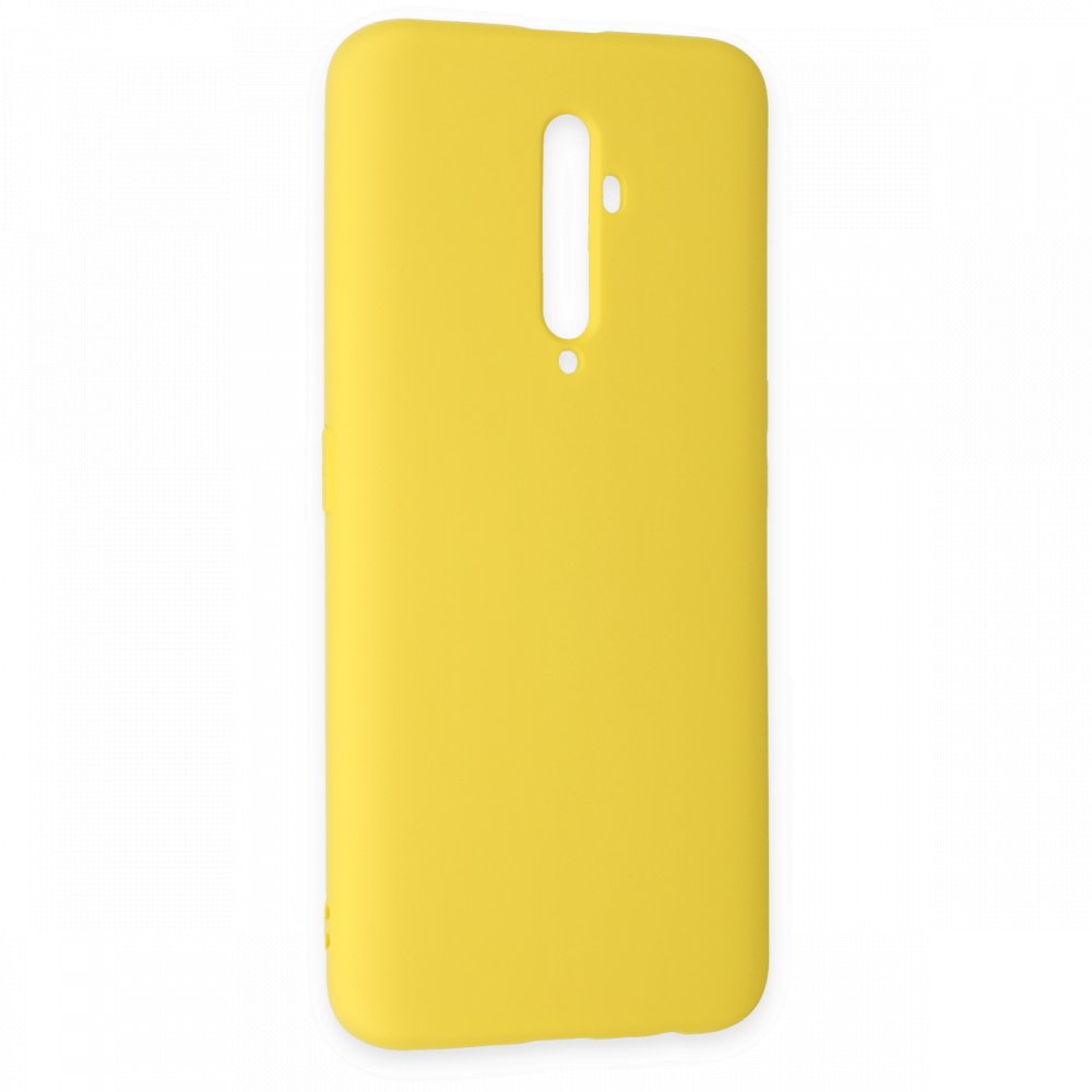 Oppo Reno 2Z Kılıf Nano içi Kadife Silikon - Sarı Oppo Reno 2Z Kılıf Nano içi Kadife Silikon - Sarı