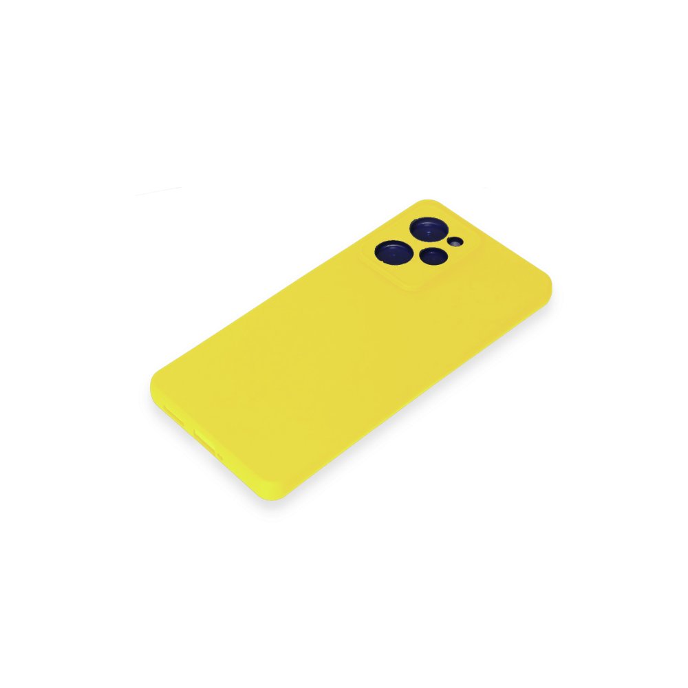 Xiaomi Poco X5 Pro 5G Kılıf Nano içi Kadife Silikon - Sarı  Xiaomi Poco X5 Pro 5G Kılıf Nano içi Kadife Silikon - Sarı