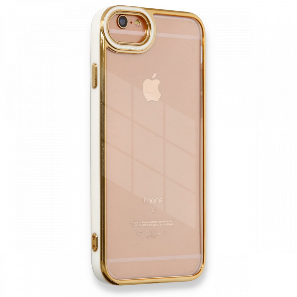  iPhone 6 Kılıf Liva Lens Silikon - Beyaz