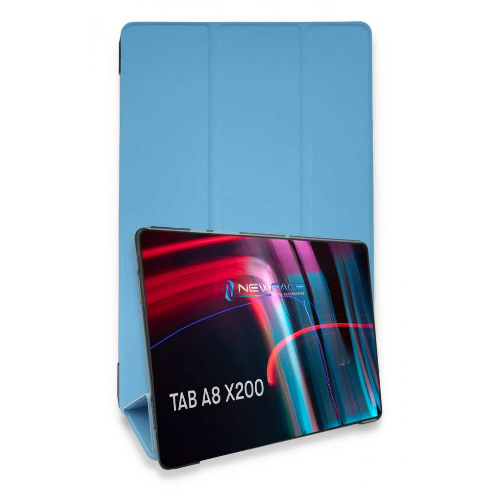  Samsung Galaxy X200 Tab A8 10.5 Kılıf Tablet Smart Kılıf - Mavi