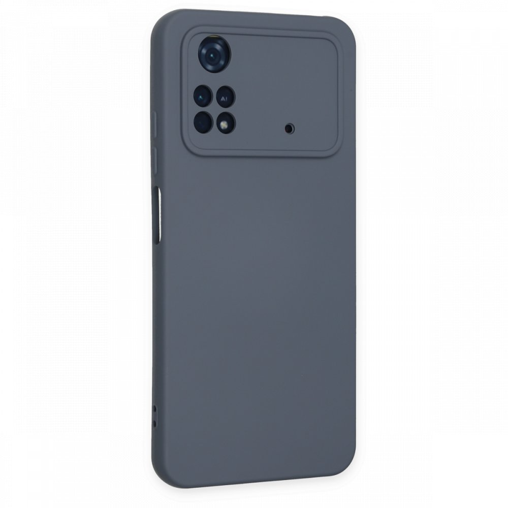 Xiaomi Poco M4 Pro 4G Kılıf Nano içi Kadife Silikon - Gri Xiaomi Poco M4 Pro 4G Kılıf Nano içi Kadife Silikon - Gri