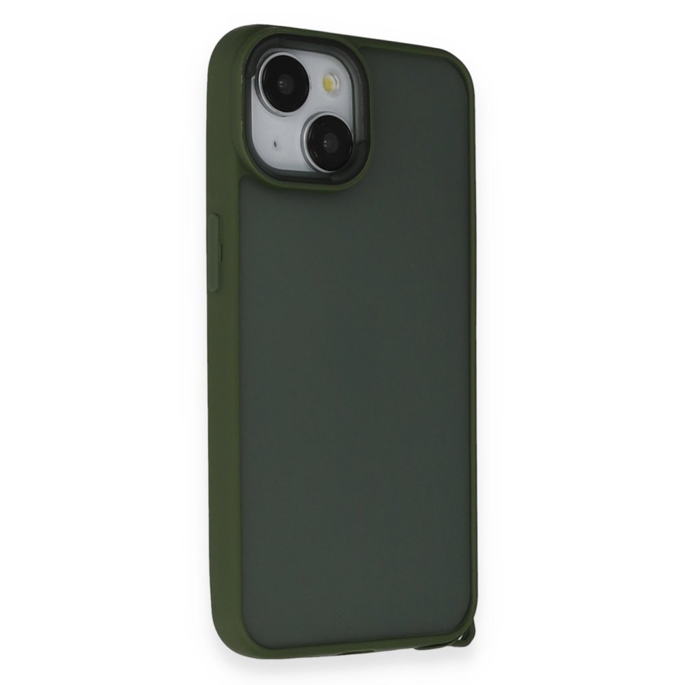  iPhone 13 Kılıf Elegant Kapak - Yeşil