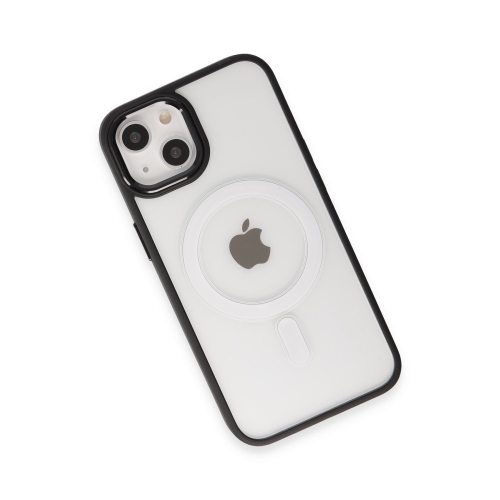  iPhone 15 Kılıf Room Magneticsafe Silikon - Siyah