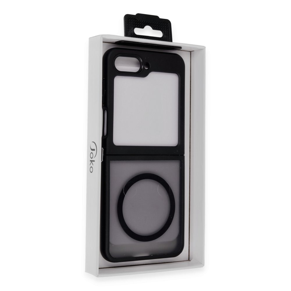  Samsung Galaxy Z Flip 5 Kılıf Blur Fold Magsafe Kapak - Mat Siyah