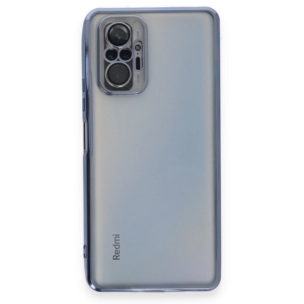 Redmi Note 10 Pro Kılıf Razer Lensli Silikon - Açık Mavi