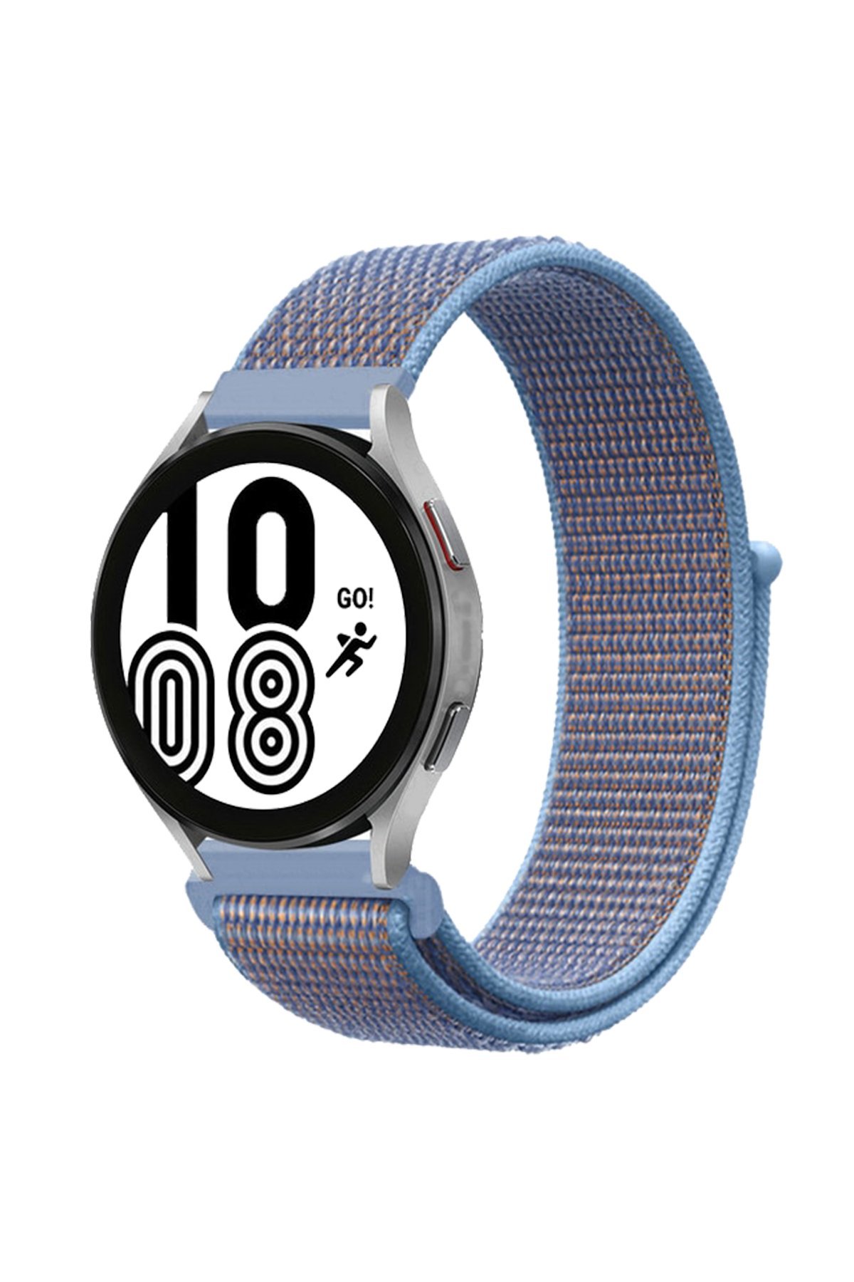 Samsung Galaxy Watch 6 Hasırlı Cırtcırtlı Kordon - Lila-Mor Samsung Galaxy Watch 6 Hasırlı Cırtcırtlı Kordon - Lila-Mor