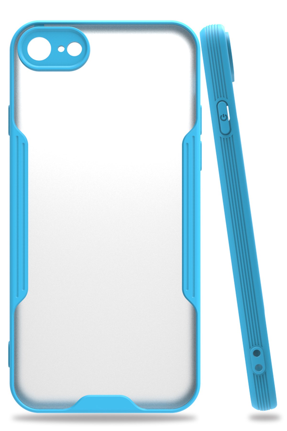 iPhone SE 2020 Kılıf Platin Silikon - Mavi iPhone SE 2020 Kılıf Platin Silikon - Mavi