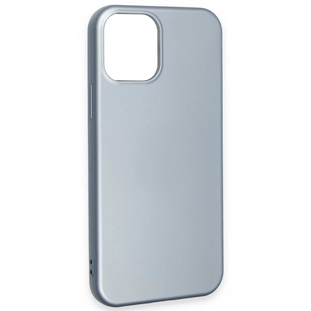  iPhone 12 Kılıf Nano içi Kadife Silikon - Sky Blue