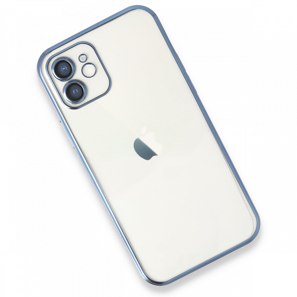  iPhone 11 Kılıf Razer Lensli Silikon - Açık Mavi
