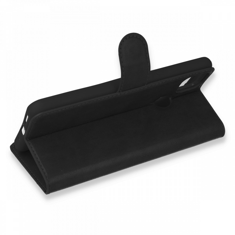 Redmi 9C Kılıf Trend S Plus Kapaklı Kılıf - Siyah