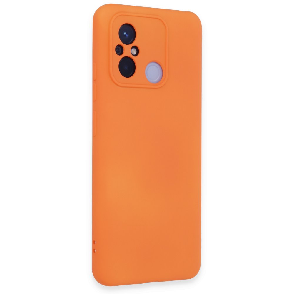 Redmi 12C Kılıf Nano içi Kadife Silikon - Turuncu Redmi 12C Kılıf Nano içi Kadife Silikon - Turuncu
