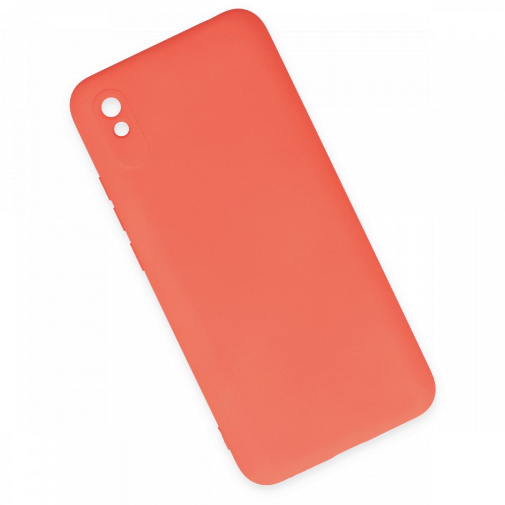 Redmi 9A Kılıf Nano içi Kadife Silikon - Turuncu Redmi 9A Kılıf Nano içi Kadife Silikon - Turuncu