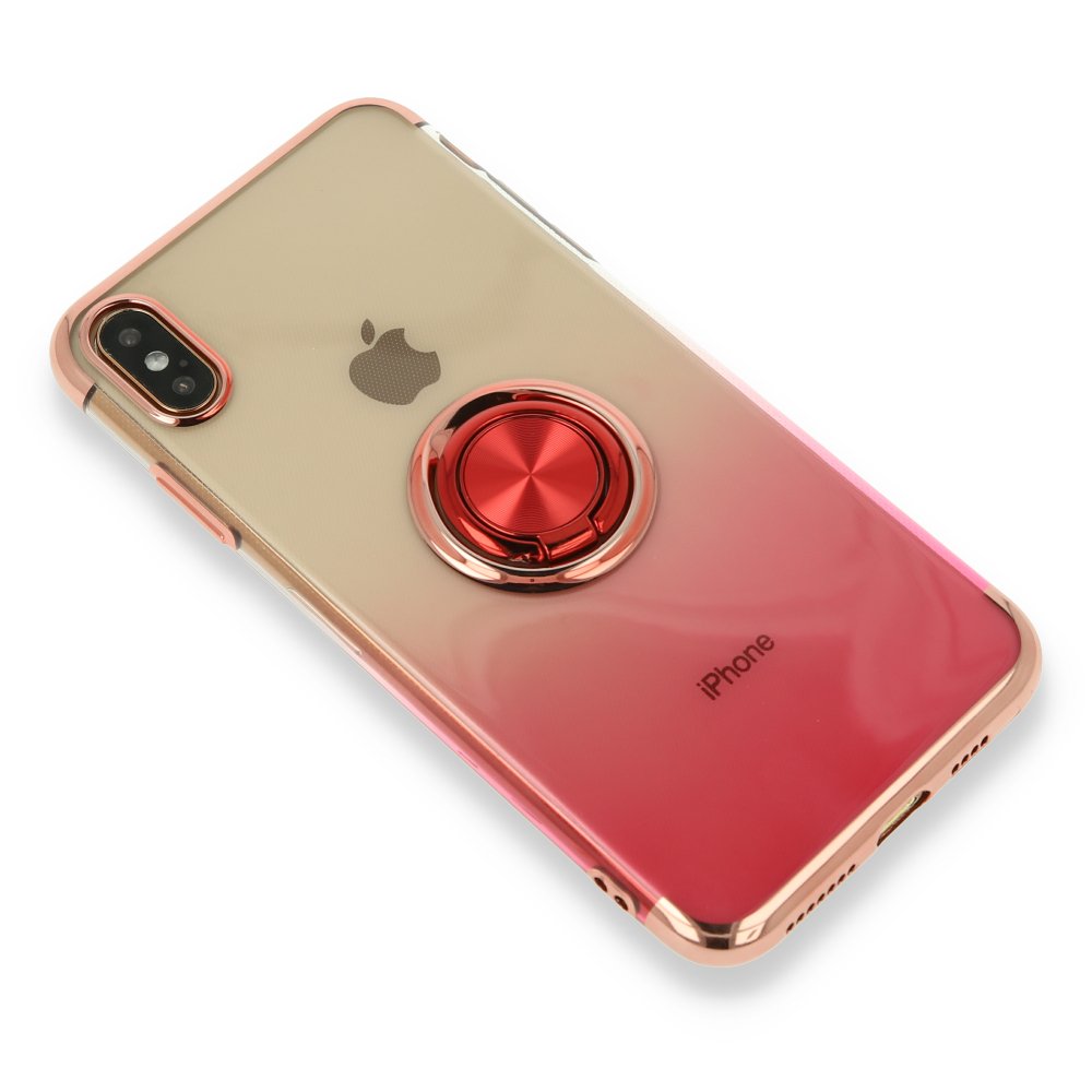  iPhone XS Kılıf Marvel Yüzüklü Silikon - Pembe