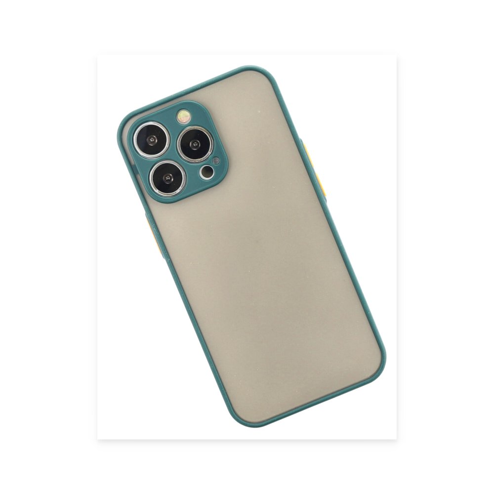  iPhone 15 Pro Max Kılıf Montreal Silikon Kapak - Yeşil