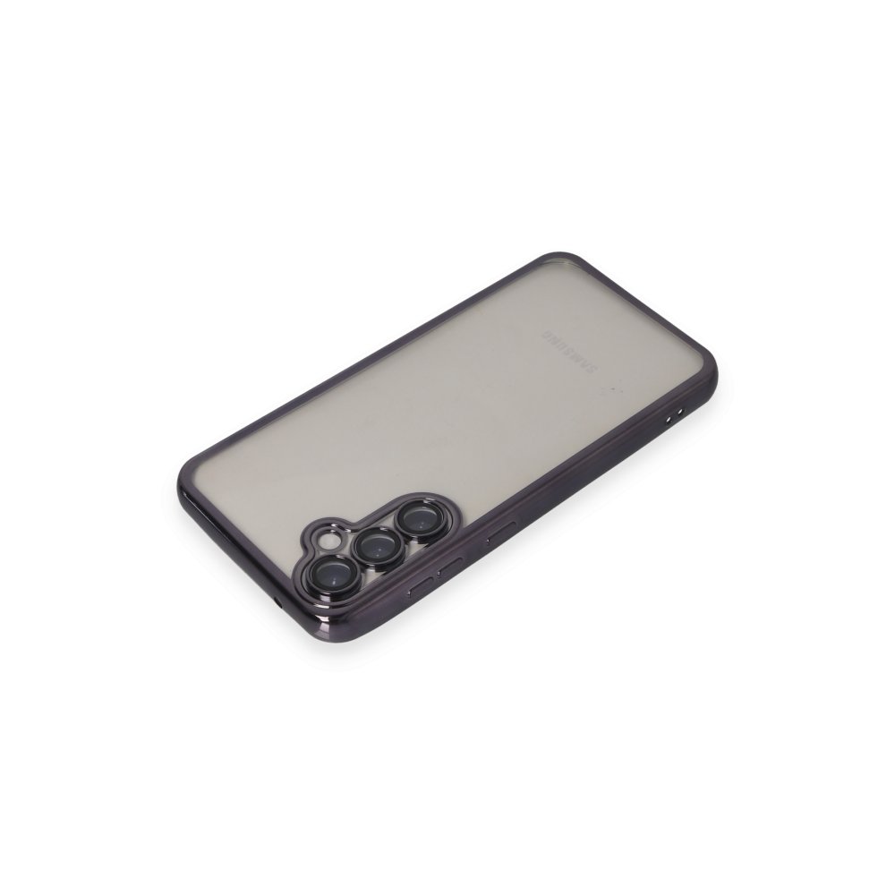  Samsung Galaxy S23 FE Kılıf Razer Lensli Silikon - Mor