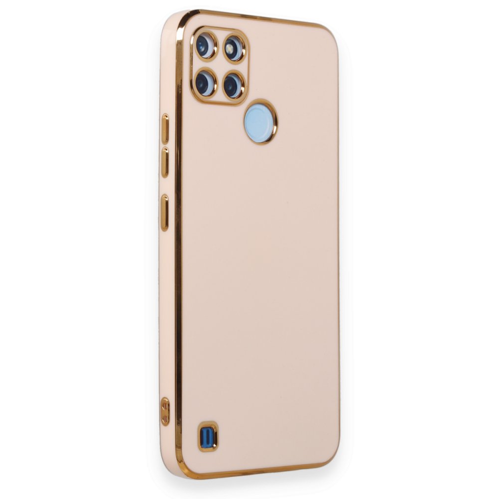  Realme C21Y Kılıf Volet Silikon - Pembe