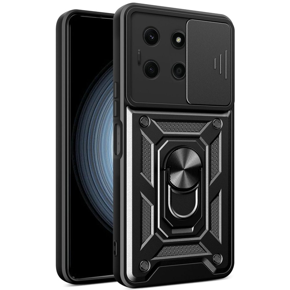 İnfinix Note 30 Kılıf Pars Lens Yüzüklü Silikon - Siyah İnfinix Note 30 Kılıf Pars Lens Yüzüklü Silikon - Siyah